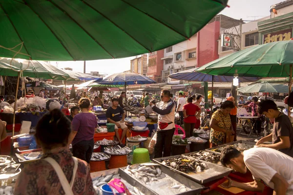 Таїланд Чантхабурі Талат Намфу ринку — стокове фото