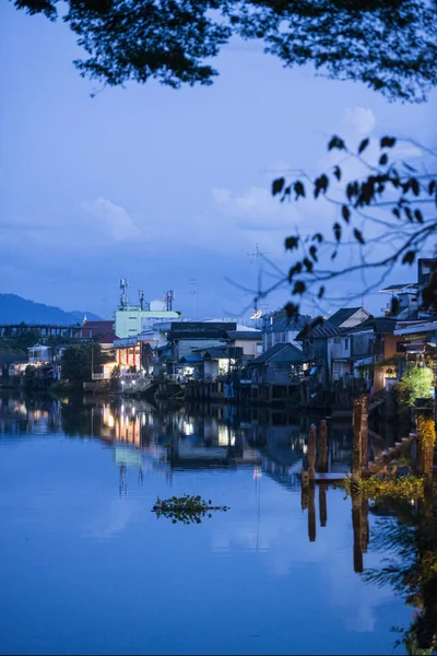 Lungomare della città di Chanthaburi — Foto Stock