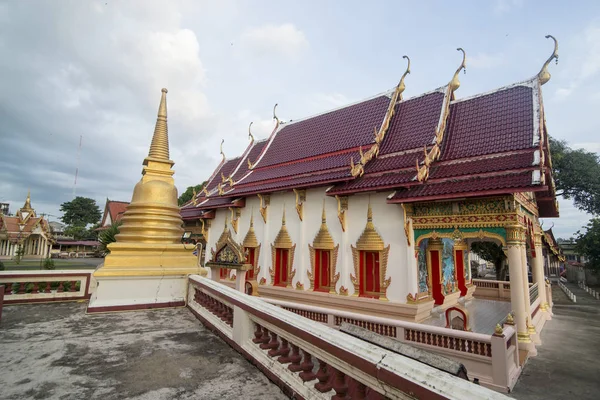 Tailândia Chanthaburi Waterfront Wat bot — Fotografia de Stock