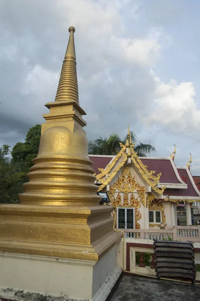 Tailandia Chanthaburi Waterfront Wat Bot — Foto de Stock