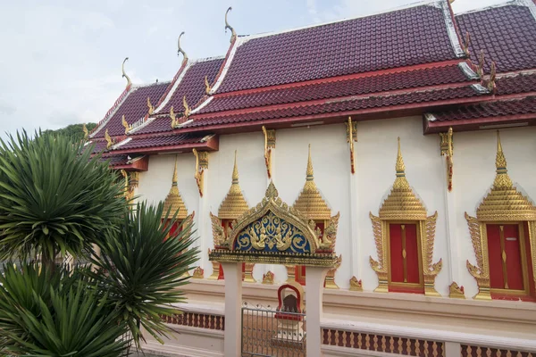 Thaiföld Chanthaburi Waterfront Wat bot — Stock Fotó