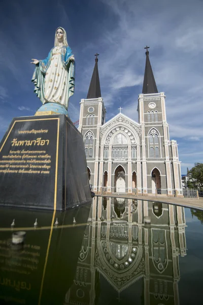 Thailand Chanthaburi City Mary Church — Stockfoto