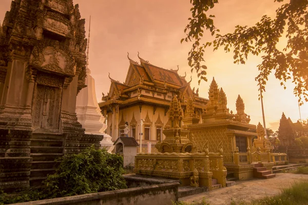 Tempio di Battambang Wat Sangkae in Cambogia — Foto Stock