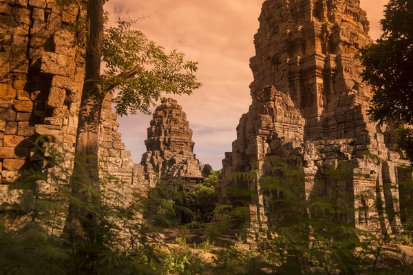 Kamboçya Battambang Wat Banan Tapınağı — Stok fotoğraf