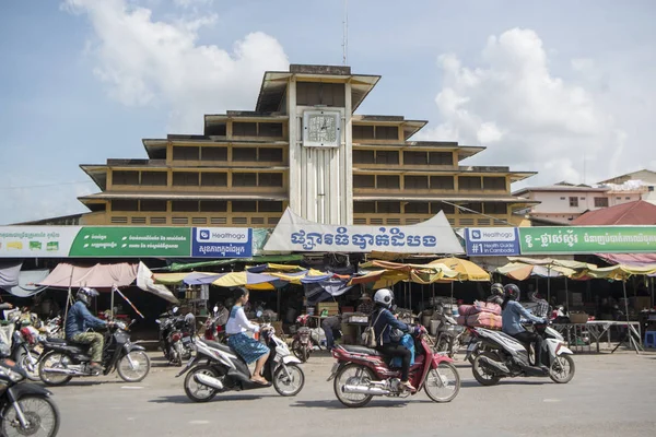 Trh Kambodže Battambang PSAR NAT — Stock fotografie