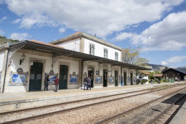 Avrupa Portekiz Douro Pinhao Tren İstasyonu