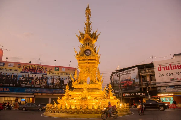 Torre Del Reloj Ciudad Chiang Rai Norte Tailandia Tailandia Chiang —  Fotos de Stock