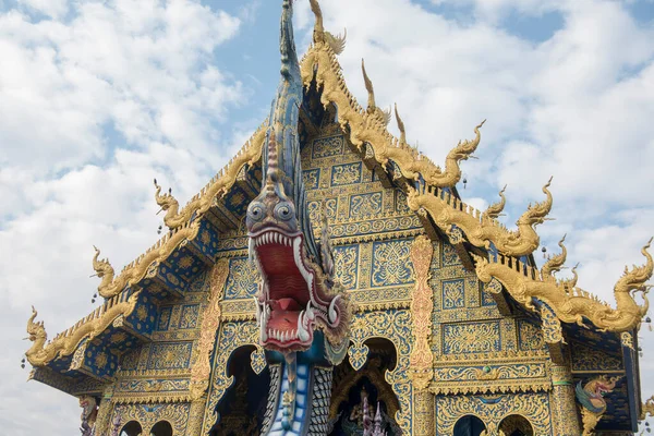 Templo Azul Wat Rong Suea Dez Cidade Chiang Rai Norte — Fotografia de Stock