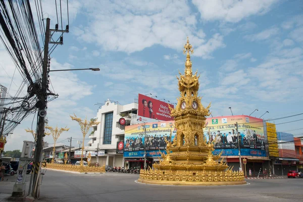 Torre Relógio Cidade Chiang Rai Norte Tailândia Tailândia Chiang Rai — Fotografia de Stock