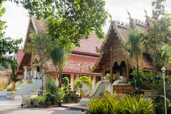 Ναός Wat Phra Singh Στην Πόλη Chiang Rai Στη Βόρεια — Φωτογραφία Αρχείου