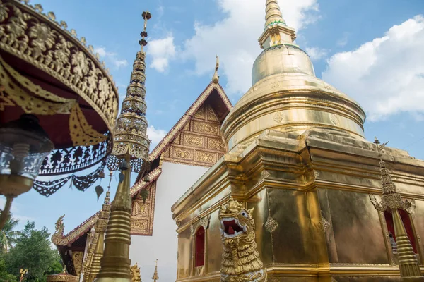 Wat Phra Singh Templom Chiang Rai Városában Észak Thaiföldön Thaiföld — Stock Fotó