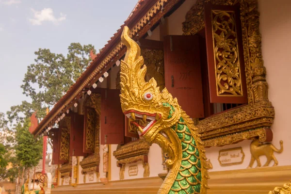 Wat Phra Singh Temple Městě Chiang Rai Severním Thajsku Thajsko — Stock fotografie