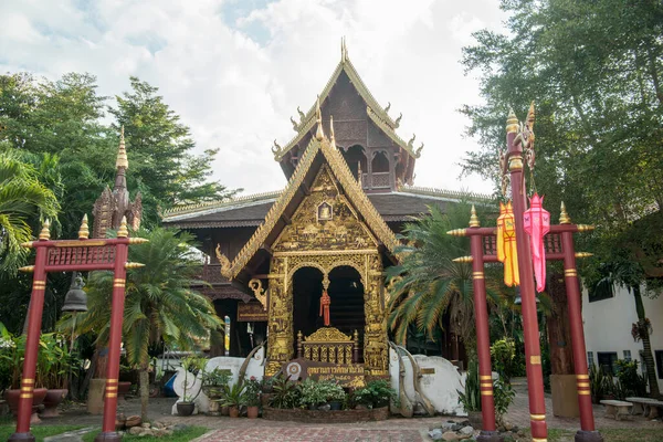 Wat Phra Non Wat Chetawan Στην Πόλη Chiang Rai Στη — Φωτογραφία Αρχείου