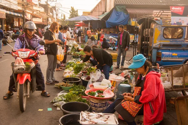 Marketstreet Central Market City Chiang Rai North Thailand Thailand Chiang — Stock Photo, Image