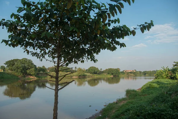Paisaje Río Mae Nam Kok Ciudad Chiang Rai Norte Tailandia — Foto de Stock