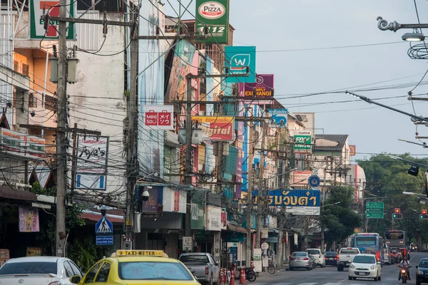 Carretera Phahonyothin Ciudad Chiang Rai Norte Tailandia Tailandia Chiang Rai — Foto de Stock