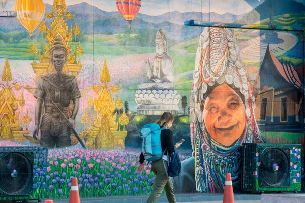 Fotografías Cultura Los Monumentos Chiang Rai Terminal Autobuses Ciudad Chiang —  Fotos de Stock