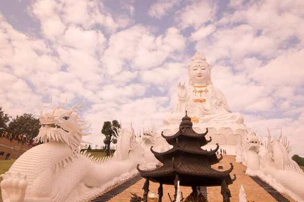 Big Buddha Wat Huay Pla Kang City Chiang Rai North — Stock Photo, Image