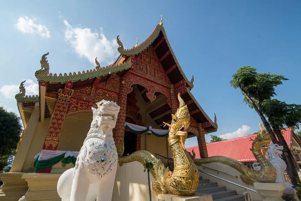 Wat Phra Non Wat Chetawan Ciudad Chiang Rai Norte Tailandia —  Fotos de Stock