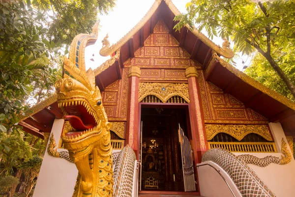 位于泰国北部清莱市的Wat Phra Kaew寺 泰国清莱 2019年11月 — 图库照片