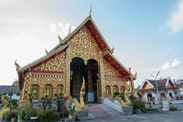 Wat Jet Yot Chiang Rai Városában Észak Thaiföldön Thaiföld Chiang — Stock Fotó