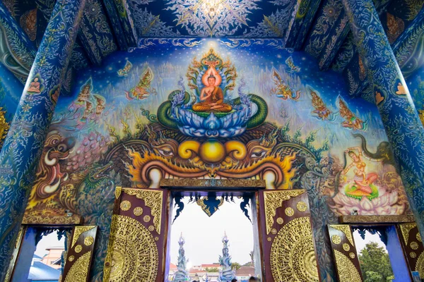 Templo Azul Wat Rong Suea Ten Ciudad Chiang Rai Norte — Foto de Stock