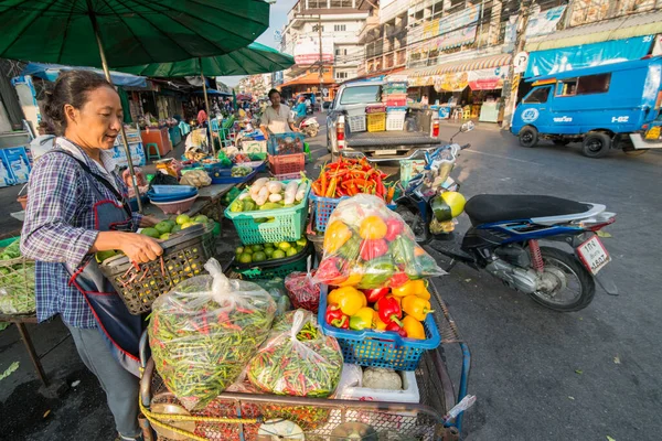 Рыночная Улица Центральном Рынке Городе Чианг Рай Севере Таиланда Таиланд — стоковое фото