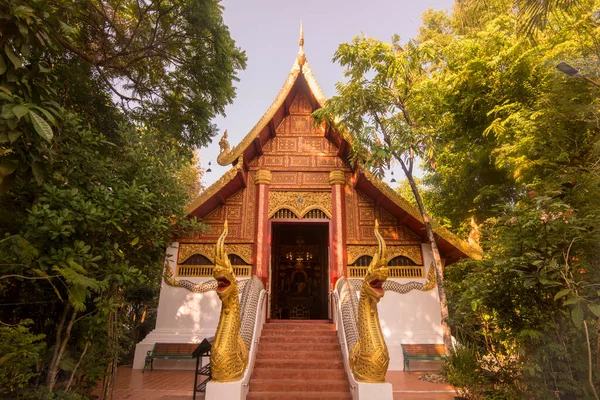 Wat Phra Kaew Templom Chiang Rai Városában Észak Thaiföldön Thaiföld — Stock Fotó