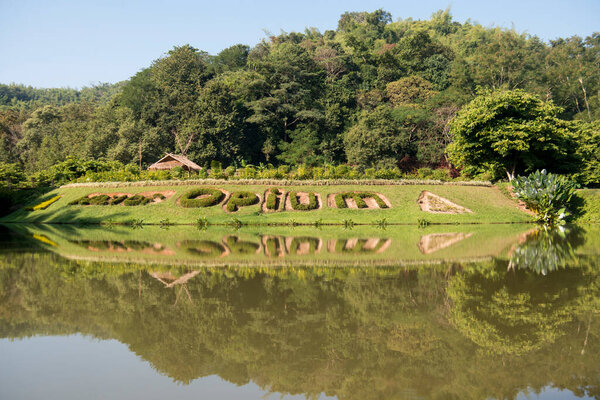 The Opium Museum or Hall of Opium in the town of Sop Ruak in the golden triangle in the north of the city Chiang Rai in North Thailand.   Thailand, Chiang Sean, November, 2019