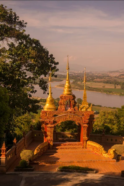 Wat Phra Borommathat Templo Wat Phra Que Pha Ngao Cidade — Fotografia de Stock