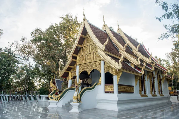 Tempio Wat Phra Che Chom Kitti Nella Città Chiang Saen — Foto Stock