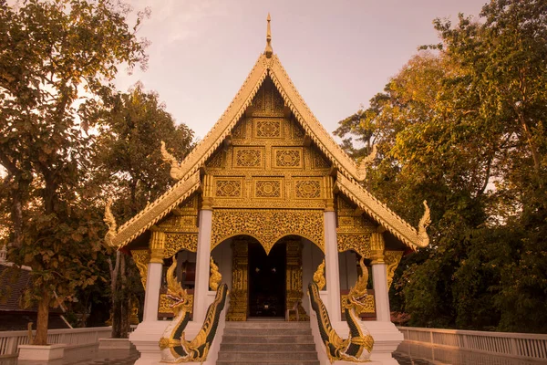 Templo Wat Phra Que Chom Kitti Ciudad Chiang Saen Río — Foto de Stock