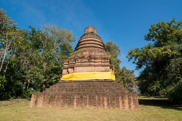 Ruins Wat Khieo Mekong River Town Chiang Saen North City — Stock Photo, Image