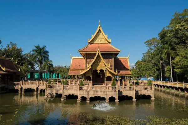 Templo Wat Phra Que Pha Ngao Cidade Chiang Saen Rio — Fotografia de Stock