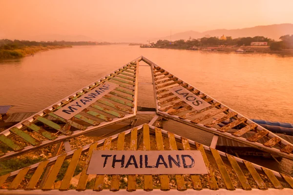 Golden Triangle Thailand Myanmar Laos Golden Triangle Thailand Myanmar Laosat — Stock Photo, Image