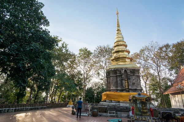 Temple Wat Phra Chom Kitti Mieście Chiang Saen Rzece Mekong — Zdjęcie stockowe