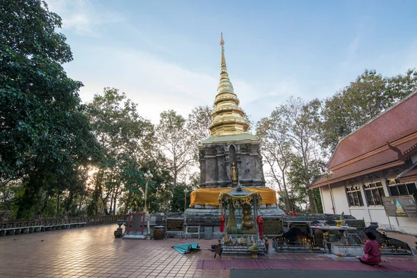Temple Wat Phra Chom Kitti Town Chiang Saen Mekong River — 스톡 사진