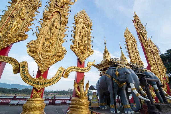 Der Elefantenschrein Mekong Der Stadt Sop Ruak Goldenen Dreieck Norden — Stockfoto