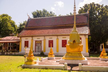 Tayland 'ın Tak ilindeki Wat Klang Suan Dok Mai kasabasında. Tayland, Tak, Kasım 2019 