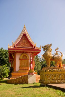 Tayland 'ın Tak ilindeki Wat Klang Suan Dok Mai kasabasında. Tayland, Tak, Kasım 2019 