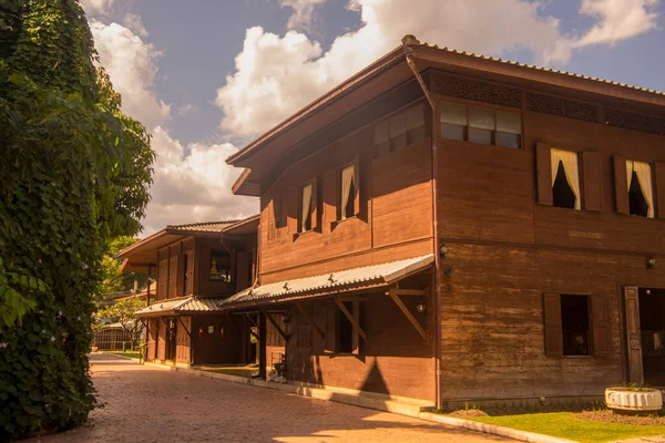 Una Antigua Casa Madera Callejón Trog Bann Chin Casco Antiguo — Foto de Stock