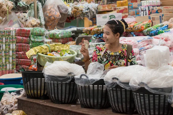 Shop Market Hall City Market Old Town Mae Sot Province — Stock Photo, Image