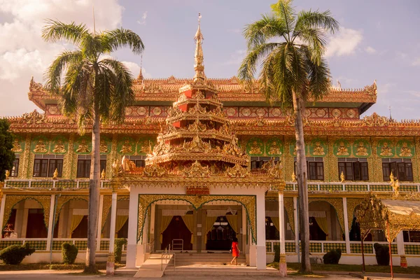 Wat Thai Wattanaram Рядом Городом Мэй Сот Провинции Тахиланде Таиланд — стоковое фото