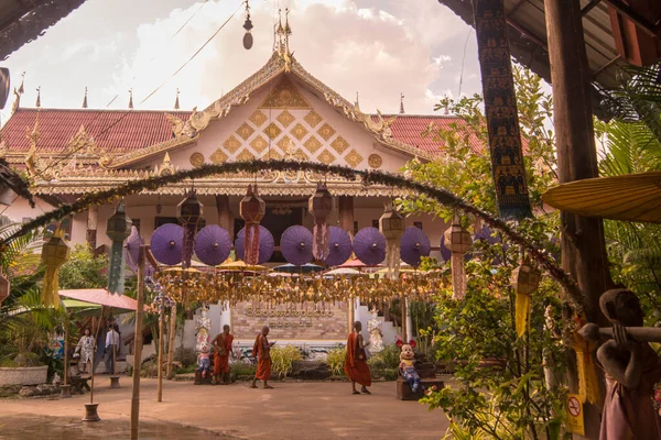 Templo Unidad Tailandesa Cerca Ciudad Mae Sot Provincia Tak Tahiland — Foto de Stock