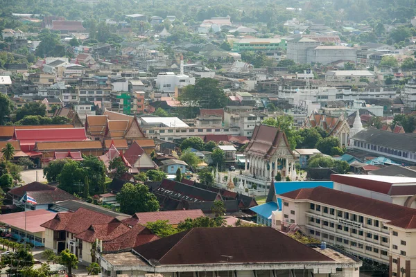 Výhled Město Phra Nakhon Khiri Historický Park Kopci Khao Wang — Stock fotografie