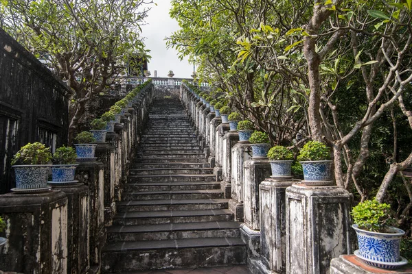 Arquitectura Una Escalera Villa Parque Histórico Phra Nakhon Khiri Colina —  Fotos de Stock