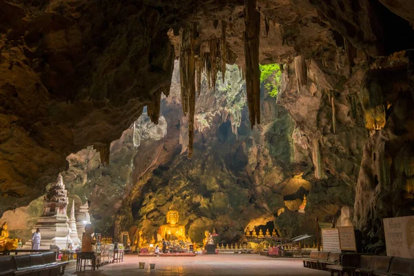 Büyük Buda Tayland Phetchaburi Eyaletindeki Wat Tham Khao Luang Mağarası — Stok fotoğraf