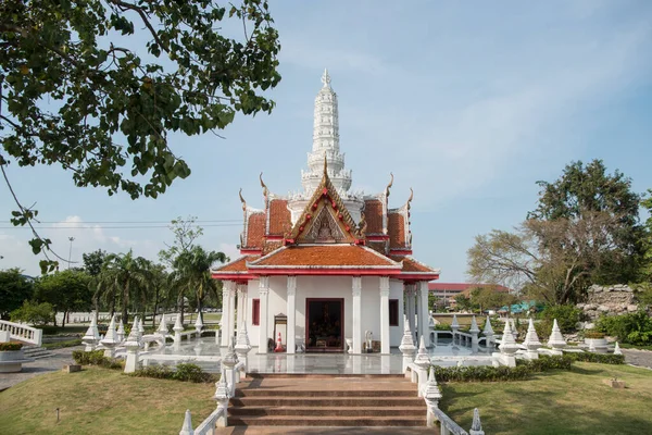 Der Säulenschrein Der Stadt Phetchaburi Oder Phetburi Der Provinz Phetchaburi — Stockfoto