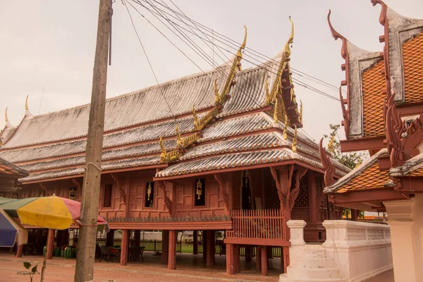 Templo Wat Yai Suwannaram Cidade Phetchaburi Phetburi Província Phetchaburi Tailândia — Fotografia de Stock