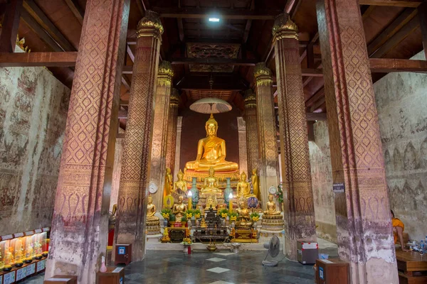 Der Tempel Wat Yai Suwannaram Der Stadt Phetchaburi Oder Phetburi — Stockfoto